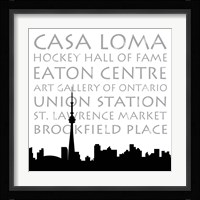 Toronto Skyline Square Fine Art Print