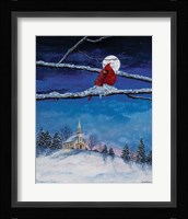 Little White Church On Hill Fine Art Print