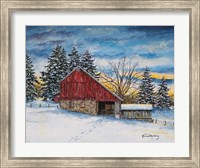 Stovers Mill Barn Fine Art Print