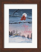 Happy Holiday Cardinal Fine Art Print