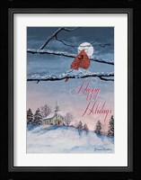 Happy Holiday Cardinal Fine Art Print