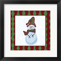 Snowman Zig Zag Square III Fine Art Print