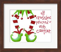 Elf Crossing Proceed With Caution Fine Art Print