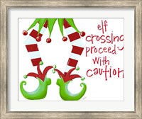 Elf Crossing Proceed With Caution Fine Art Print