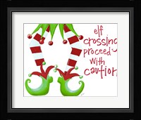 Elf Crossing Proceed With Caution Fine Art Print