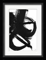 Noir Strokes II Framed Print