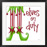 Elves on Duty Square Fine Art Print