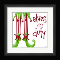 Elves on Duty Square Fine Art Print