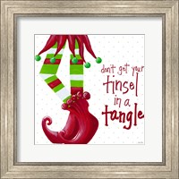 Tinsel In A Tangle on Dots Fine Art Print