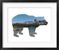 Lake Scenery Bear Fine Art Print