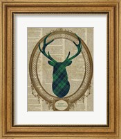Holiday Tartan Deer II Fine Art Print