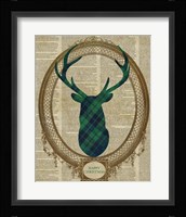 Holiday Tartan Deer II Fine Art Print