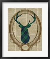 Holiday Tartan Deer II Fine Art Print
