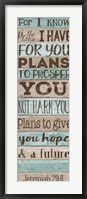 Plans to GIve you Hope Fine Art Print