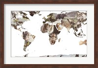 World Animals Map Fine Art Print