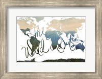 The WIld Awaits Map Fine Art Print