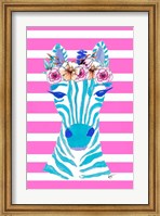 Funky Zebra Fine Art Print