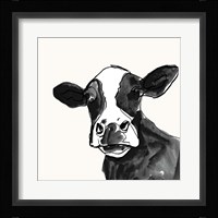 Cow Contour I Framed Print