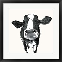 Cow Contour III Framed Print