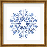Indigo Hanukkah II Fine Art Print