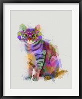 Cat Rainbow Splash 7 Fine Art Print