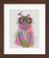 Cat Rainbow Splash 8 Fine Art Print