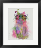 Cat Rainbow Splash 8 Fine Art Print