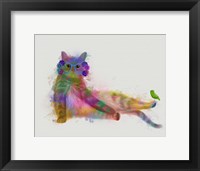 Cat Rainbow Splash 10 Fine Art Print