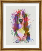 Basset Hound Rainbow Splash Fine Art Print
