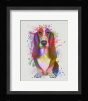 Basset Hound Rainbow Splash Fine Art Print