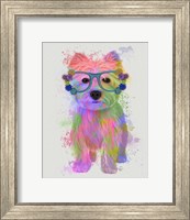 West Highland Terrier Rainbow Splash Fine Art Print