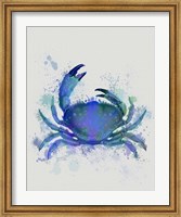 Crab 1 Blue Rainbow Splash Fine Art Print