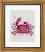 Crab 1 Pink Rainbow Splash Fine Art Print