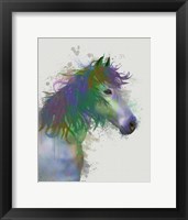 Horse Portrait 1 Rainbow Splash Fine Art Print