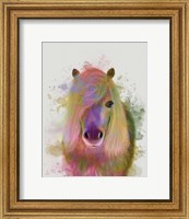 Pony 1 Portrait Rainbow Splash Fine Art Print