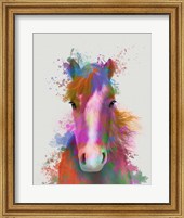 Horse Portrait 2 Rainbow Splash Fine Art Print
