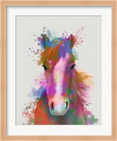 Horse Portrait 2 Rainbow Splash Fine Art Print