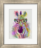 Zebra Rainbow Splash 1 Fine Art Print