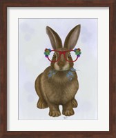 Rabbit and Flower Glasses Fine Art Print
