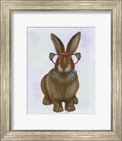 Rabbit and Flower Glasses Fine Art Print