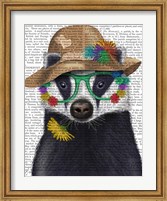 Badger and Flower Glasses Fine Art Print