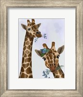 Chewing Giraffe Duo Fine Art Print