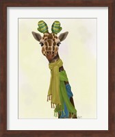 Giraffe and Scarves Fine Art Print