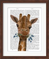 Chewing Giraffe 2 Fine Art Print