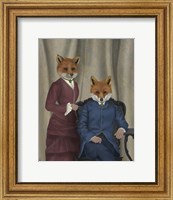 Fox Couple Edwardians Fine Art Print