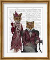 Fox Couple 1920s Fine Art Print