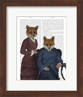 Fox Couple Edwardians Fine Art Print