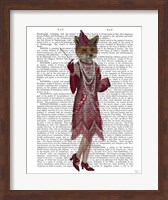 Fox Lady 1920s Flapper Fine Art Print