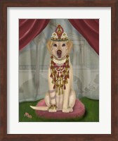 Yellow Labrador and Tiara, Full Fine Art Print