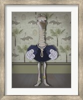 Ostrich and Pearls, Full Fine Art Print